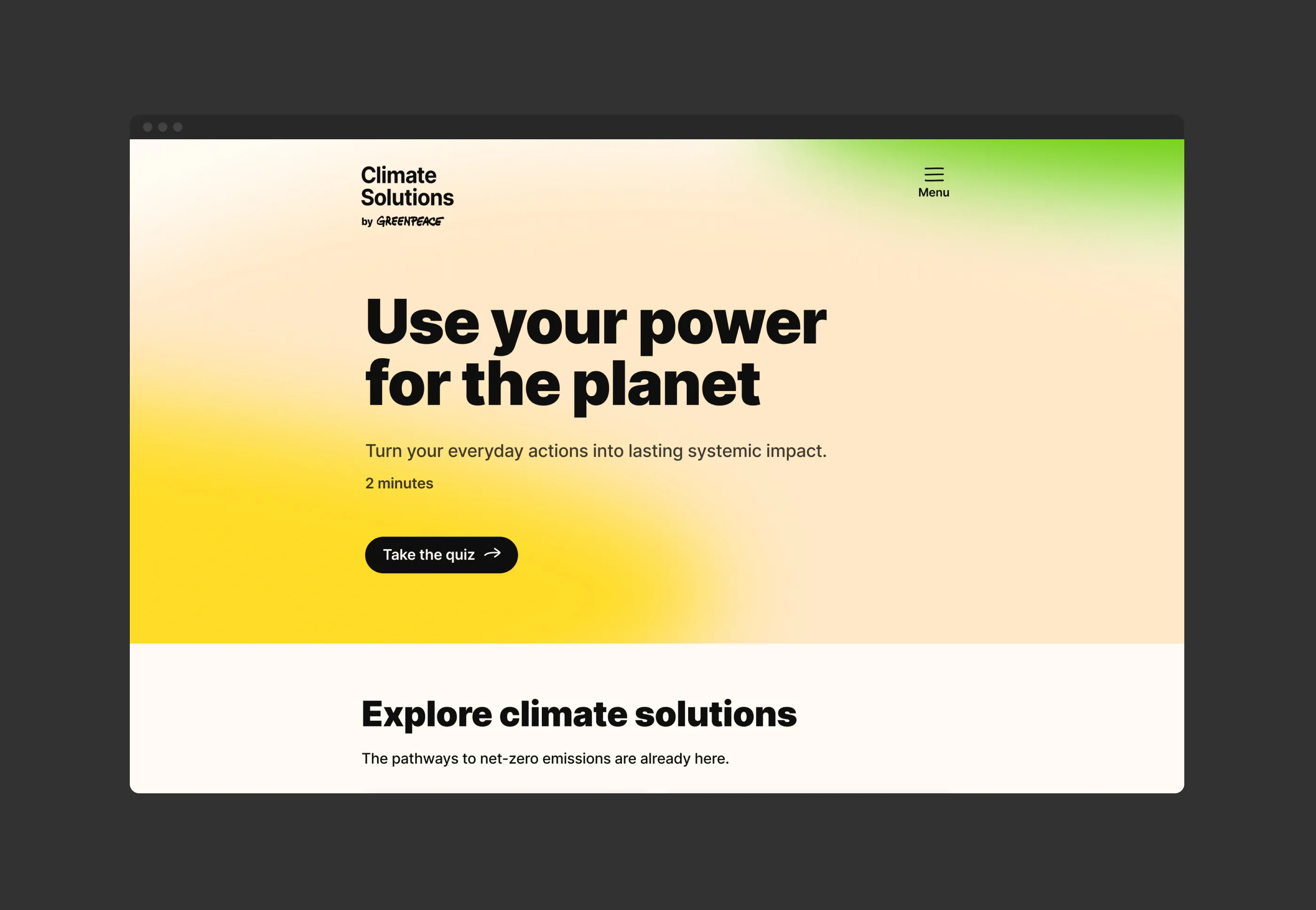 Today greenpeace climate solutions brand c